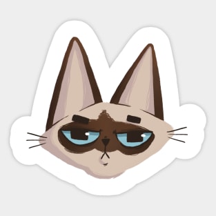 Siamese Cat Head Sticker